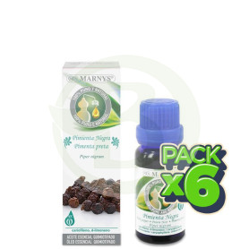 Pack 6x Aceite Esencial Alimentario de Pimienta Negra 15Ml. Marnys