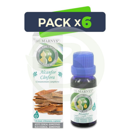 Pack 6x Aceite Esencial de Alcanfor Marnys