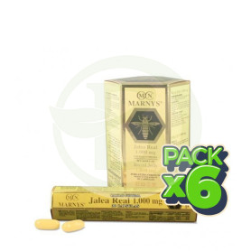 Pack 6x Jalea Real y Lecitina 90 Cápsulas Marnys