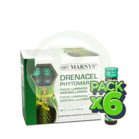 Pack 6x Drenacel Phytomarine 20 Viales Marnys