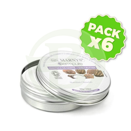 Pack 6x Manteca de Karité Bio 100Gr. Marnys