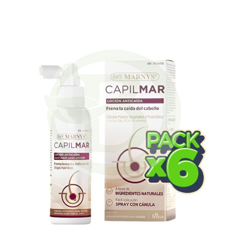 Pack 6x Capilmar Locion Anticaida Spray 100Ml Marnys