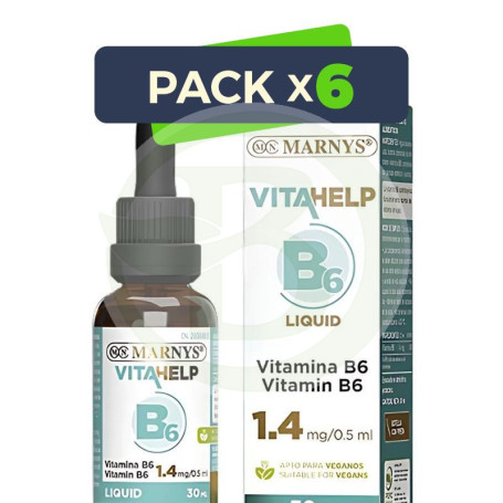 Pack 6x Vitahelp B6 30Ml Marnys