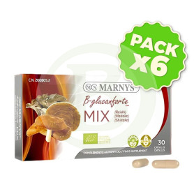 Pack 6x Mix Shitake, Reishi y Maitake 30 Cápsulas Vegetales Marnys