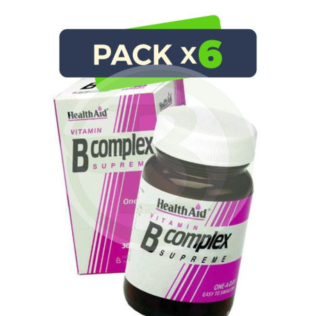 Pack 6x Complejo B 30 Cápsulas Health Aid