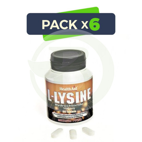 Pack 6x L-Lisina Health Aid