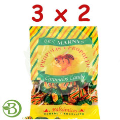 Pack 3x2 Bombons Própolis, Mel, Mentol e Eucalipto 60Gr. marnys