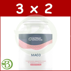 Pack 3x2 Mag3 90 Cápsulas Vegetais Nutrinat Evolution