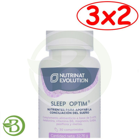 Pack 3x2 Sleep Optim 30 Comprimidos Nutrinat Evolution