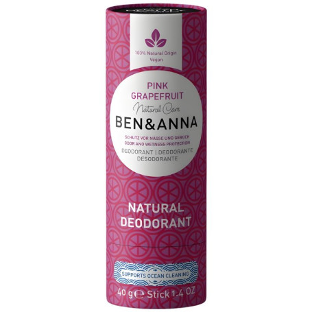 Desodorizante Pink Grapefruit em Embalagem De Cartão 40G Ben&Anna