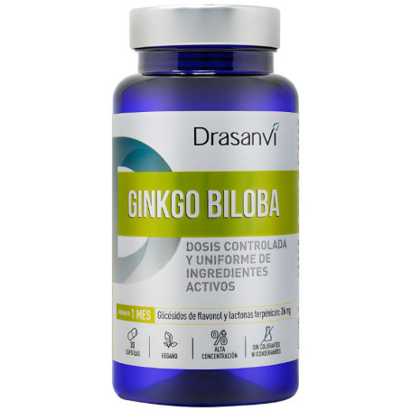 Ginkgo Biloba 30 Cápsulas Vegetais Drasanvi