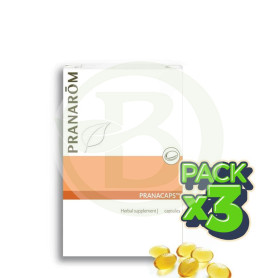 Pack 3x Pranacaps Acidos Grasos Esenciales 3, 6 y 9 Pranarom