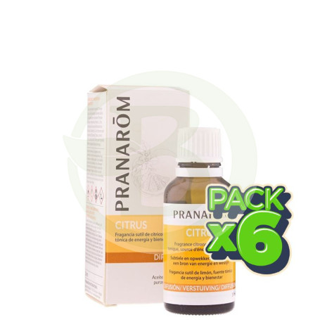 Pack 6x Mezcla para Difusor Citrus 30Ml. Pranarom