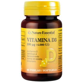 Vitamina D3 100Mcg (4000 Ui) 60 Pérolas Nature Essential