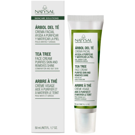 Creme Facial de Árvore do Chá 50Ml Natysal
