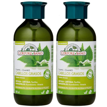 Champô para Cabelos Oleosos 300+300Ml Corpore Sano