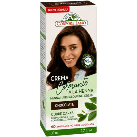 Creme Colorante de Henna Cor Chocolate 80Ml Corpore Sano