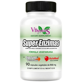 Super Enzimas Vegetais com Digezyme 90 Cápsulas Vbyotics