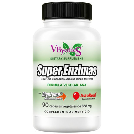 Super Enzimas Vegetais com Digezyme 90 Cápsulas Vbyotics