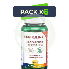 Pack 6x Espirulina Bio 90 Comprimidos Robis