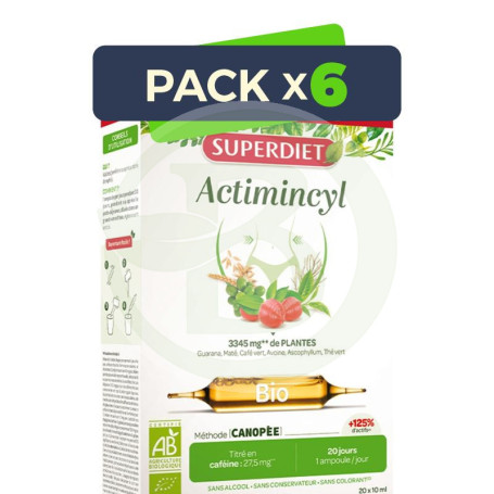 Pack 6x Actimincyl Bio Formula + Concentrada 20 Ampollas Superdiet