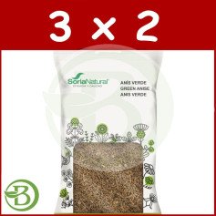 Pacote 3x2 Anis Verde 60Gr. Soria Natural