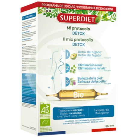 Protocolo Bio Detox 3 Fases X 10 Ampolas Superdiet