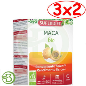 Pack 3x2 Maca Bio 120 Comprimidos Superdiet