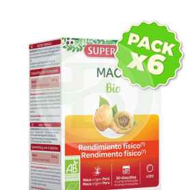 Pack 6x Maca Bio 120 Comprimidos Superdiet