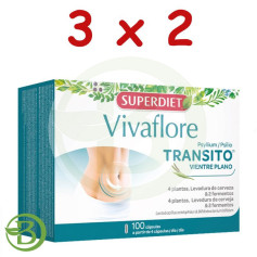 Pacote 3x2 Vivaflore Transit 100 Cápsulas Superdiet