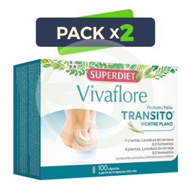Pack 2x Vivaflore Transito 100 Capsulas Superdiet