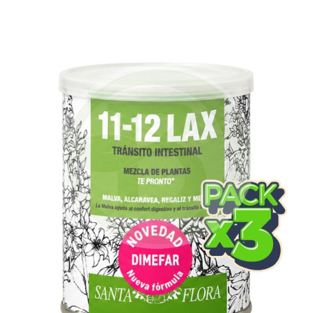 Pack 3x Santa Flora 11-12 Lax Tránsito Intestinal 70G Dimefar