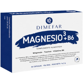 Magnésio³ + B6 30 Cápsulas Dimefar