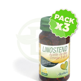 Pack 3x Linostend (Aceite de Lino) 100 Perlas Derbos