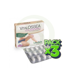 Pack 3x Vitalossea Colagenpro 30 Comprimidos Derbos