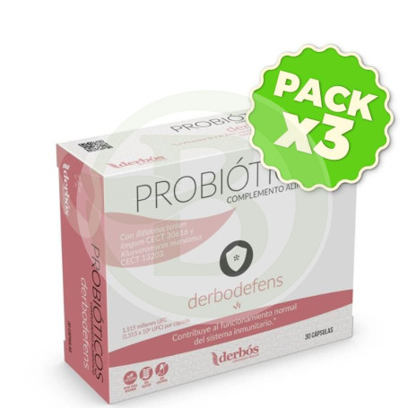 Pack 3x Derbodefens 30 Capsulas Derbos
