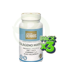 Pack 3x Colagénio Marinho 60 Comprimidos Derbós