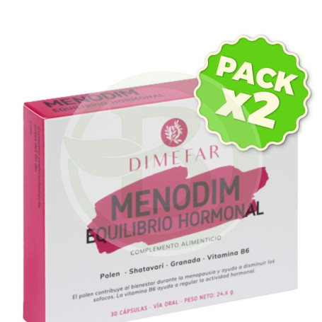 Pack 2x Menodim Equilibrio Hormonal 30 Cápsulas Dimefar