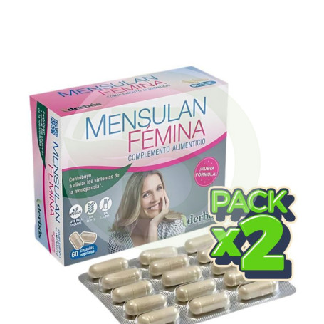 Pack 2x Mensulan Femina 60 Cápsulas Vegetales Derbós