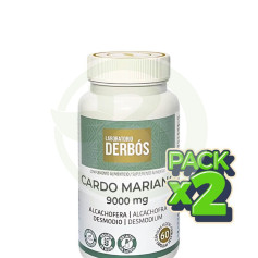 Pack 2x Cardo Mariano 9000Mg 60 Cápsulas Vegetais Derbós