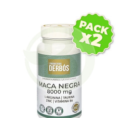 Pack 2x Maca Negra 8000Mg 60 Cápsulas Vegetais Derbós