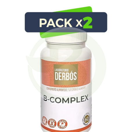 Pack 2x B-Complex 60 Cápsulas Vegetales Derbós