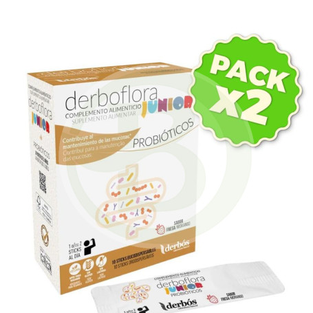 Pack 2x Derboflora Junior 10 Sticks Derbos