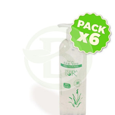 Pack 6x Aloe Vera Gel 100% Natural 500Ml. Derbos