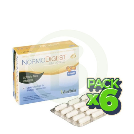 Pack 6x Normodigest 45 Cápsulas Derbos