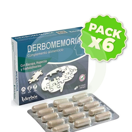 Pack 6x Derbomemoria 30 Cápsulas Derbós