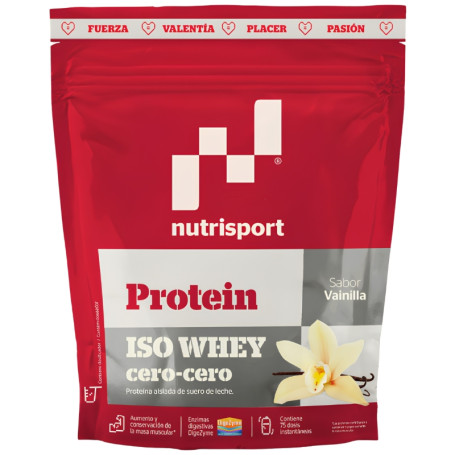 Iso Whey Cero-Cero Sabor Baunilha 1500G Nutrisport