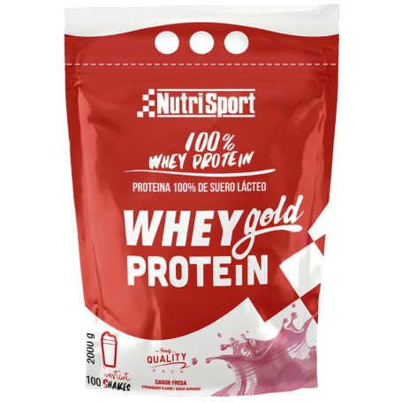 Whey Gold Protein Sabor Morango 2000G Nutrisport