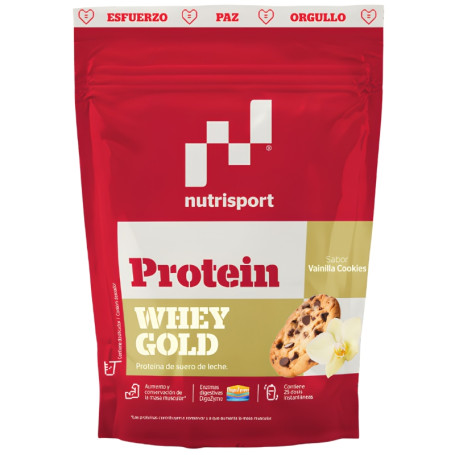 Whey Gold Protein Sabor Baunilha-Cookies 500G Nutrisport