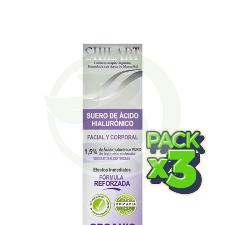 Pack 3x Suero De Ácido Hialurónico Facial y Corporal 1,5% 120Ml Shilart